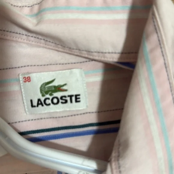 Lacoste Reworked Cropped Striped Shirt - Picture 3 of 4